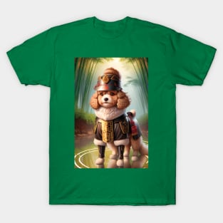 A cute samurai cavoodle dog T-Shirt